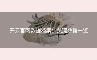 开云官网数据档案：关键数据一览