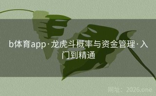 b体育app·龙虎斗概率与资金管理·入门到精通
