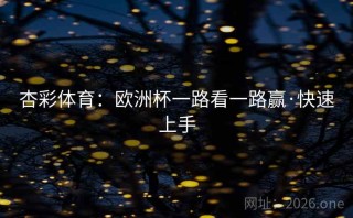 杏彩体育：欧洲杯一路看一路赢·快速上手