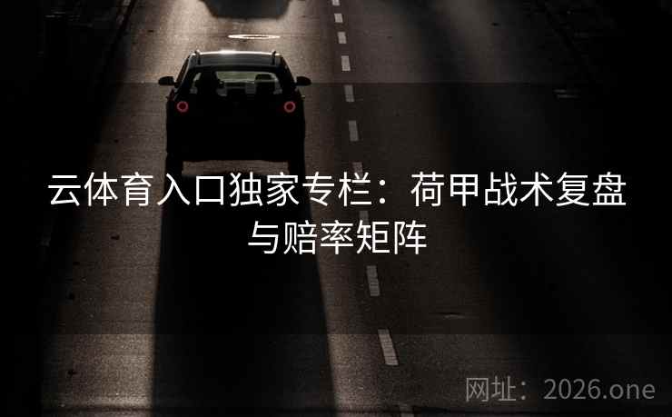 云体育入口独家专栏：荷甲战术复盘与赔率矩阵  第2张