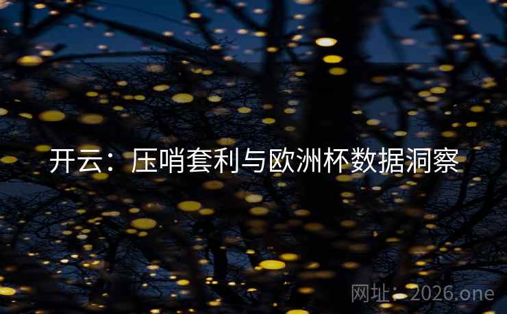 开云：压哨套利与欧洲杯数据洞察  第2张