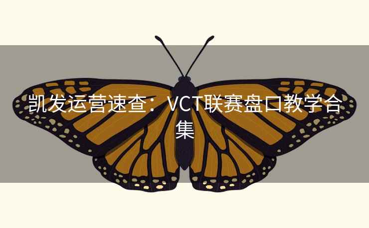 凯发运营速查：VCT联赛盘口教学合集  第1张