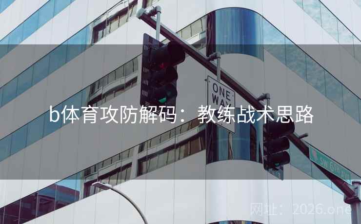 b体育攻防解码：教练战术思路  第2张