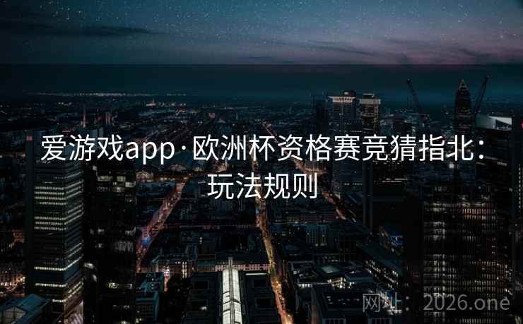爱游戏app·欧洲杯资格赛竞猜指北：玩法规则  第2张