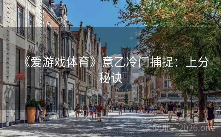 《爱游戏体育》意乙冷门捕捉：上分秘诀  第2张